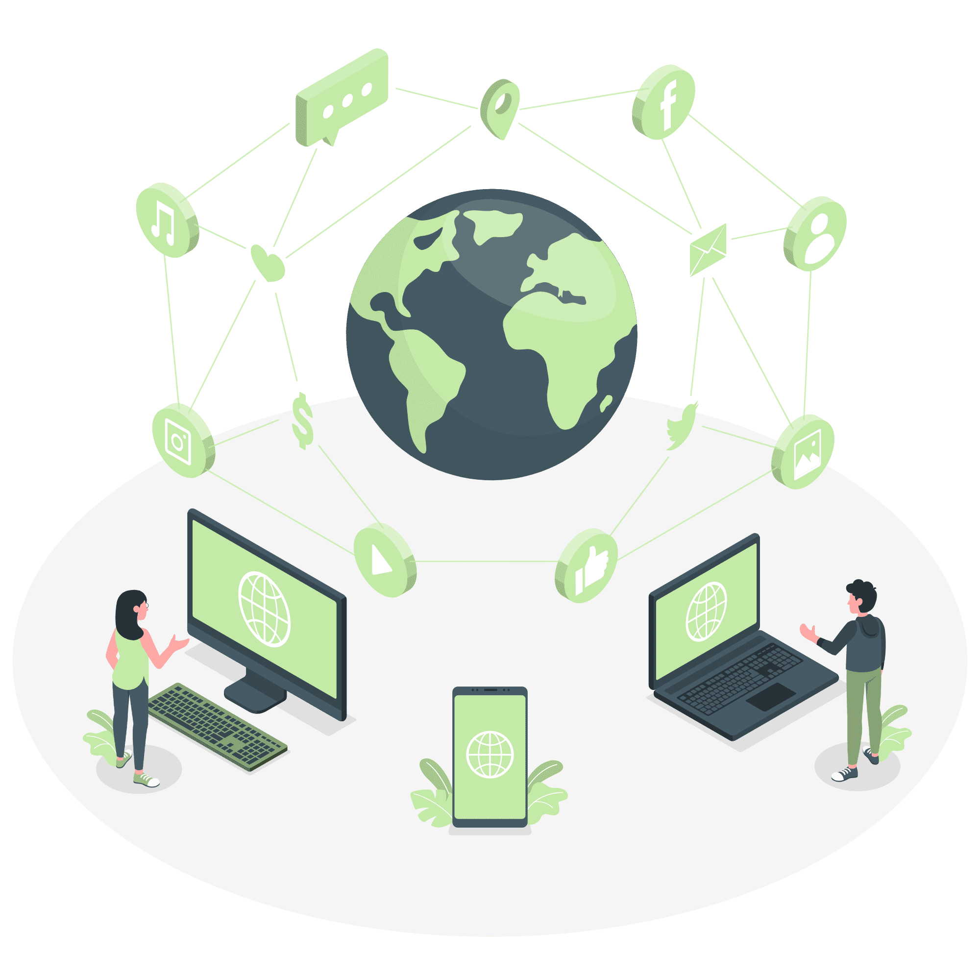 Vielfalt an Dienstleistungen